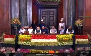 speaker with PM at Parliament 